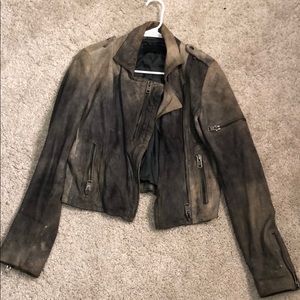 Gestuz suede leather jacket